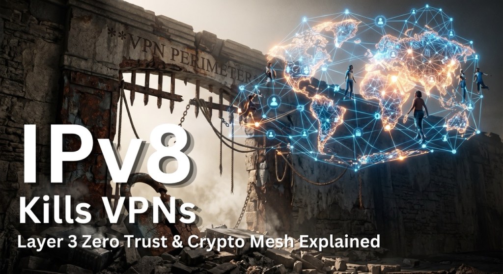IPv8 Kills VPNs Layer 3 Zero Trust & Crypto Mesh Explained 
